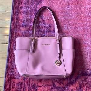 Michael Kors pink tote used minimally